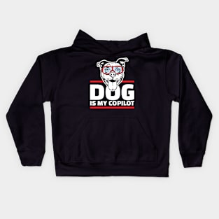 dog is my copilot Kids Hoodie